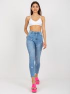 Spodnie jeansowe damskie, niebieskie, Only One Day Jack Berry