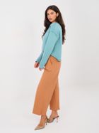 Spodnie jeansowe damskie, pomarańczowe, Italy Moda