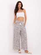 Spodnie materiałowe damskie, beżowe, Sublevel