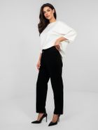 Spodnie materiałowe damskie, czarne, Italy Moda