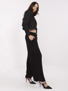 Spodnie materiałowe damskie, czarne, Sublevel