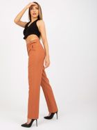 Spodnie materiałowe damskie, pomarańczowe, Xsapienza