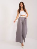 Spodnie materiałowe damskie, szare, Italy Moda