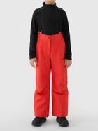 Spodnie narciarskie chłopięce, ocieplane, czerwone, 4F