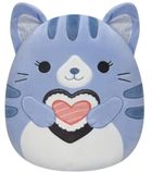 Squishmallows, Carizma, Dark Blue Tabby Cat Holding Sushi, niebieski kot z sushi, maskotka, 30 cm