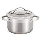 SSW, garnek stalowy z pokrywką, indukcja, 3,6 l, 20 cm