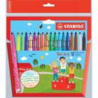 Stabilo, Trio A-Z, zestaw flamastrów, trójkątne, 18 kolorów