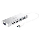Stacja Dokująca J5create Usb3.0 Mini Dock, 1x Hdmi/1xvga/2xusb, 3.1/1xmicro Usb/1xrj45 Gigabit, Srebrny Jud380-n