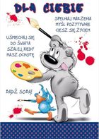 Stamp, Happy, karnet B6 + koperta