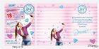 Stamp, Party, karnet naklejany B6 + koperta, Urodziny 18