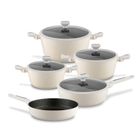 Starke Pro, Brule, zestaw garnków z pokrywką i patelnią, 9 elementów