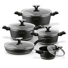 Starke Pro, Celebrity Marble, zestaw garnków z pokrywką i patelnią, 10 elementów