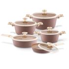 Starke Pro, Coretto, zestaw garnków z pokrywką i patelnie, 10 elementów