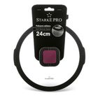 Starke Pro, pokrywa do odcedzania, szklana, czarna, 24 cm