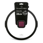 Starke Pro, pokrywa do odcedzania, szklana, czarna, 28 cm