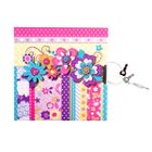 Starpak, pamiętnik zamykany, Flowers, 135-135 mm