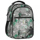 Starpak, plecak szkolny, 2-komorowy, Football Grey Green