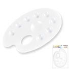 Starpak School, paleta do farb, plastikowa, owalna