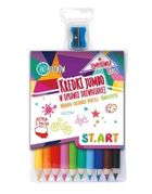 St.Art, kredki drewniane Jumbo, 10 kolorów