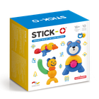 Stick-O, niedźwiedź, klocki magnetyczne, 10 elementów