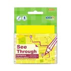 Stick’n, notes samoprzylepny, przezroczysty, żółty, 50 kartek, 76-76 mm