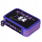 St.Majewski, Kuromi, piórnik rozkładany, podwójny, z wyposażeniem, Black