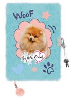 St.Majewski, My Little Friend, pamiętnik 3D z kłódką, A5, włochacz, 96 kartek, Fluffy Dog