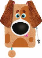 St.Majewski, pamiętnik 3D z kłódką, A5, włochacz, 96 kartek, Dog