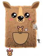 St.Majewski, pamiętnik 3D z kłódką, A5, włochacz, 96 kartek, Kangaroo