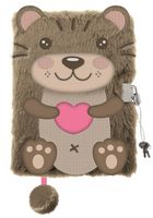 St.Majewski, pamiętnik 3D z kłódką, A5, włochacz, 96 kartek, Otter