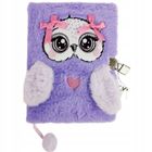 St.Majewski, pamiętnik 3D z kłódką, A5, włochacz, 96 kartek, Violet Owl