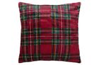Stof, Klaus, poduszka świąteczna, w szkocką kratę, 45-45 cm