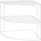 Storage Solutions, organizer narożny na blat kuchenny na talerze, metalowy, 23-23-21 cm