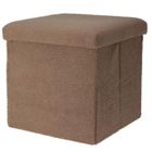 Storage Solutions, pufa ze schowkiem, Boucle Bini, 38-38-38 cm