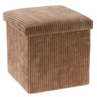 Storage Solutions, pufa ze schowkiem sztruksowa, Tobo, 38-38-38 cm