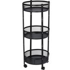 Storage Solutions, składany wózek kuchenny na kółkach, 3-piętrowy