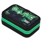 St.Right, piórnik rozkładany, potrójny, z wyposażeniem, Green Game