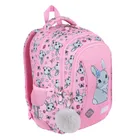 St.Right, plecak szkolny, 3-komorowy, Pink Rabbit