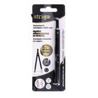 Strigo, cyrkiel metalowy zamykany z ołówkiem, czarny