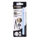 Strigo, cyrkiel metalowy zamykany z ołówkiem, niebieski