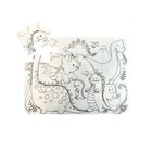Strigo, Funny Mat, Dinozaury, puzzle do kolorowania