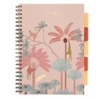 Strigo, Pads, kołozeszyt A4, 100 kartek, kratka, Afryka, Pastel, beżowy, 1 szt.