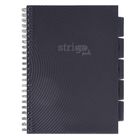 Strigo, Pads, kołozeszyt A4, 100 kartek, kratka, Basic, szary, 1 szt.