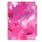 Strigo, Pads, kołozeszyt A4, 100 kartek, kratka, Fusion, różowy, 1 szt.