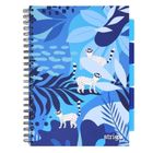 Strigo, Pads, kołozeszyt A4, 100 kartek, kratka, Jungla, niebieski, 1 szt.