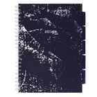 Strigo, Pads, kołozeszyt A4, 100 kartek, kratka, Marmur, granatowy, 1 szt.
