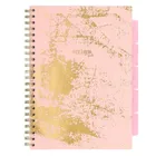 Strigo, Pads, kołozeszyt A4, 100 kartek, kratka, Marmur, różowy, 1 szt.