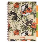 Strigo, Pads, kołozeszyt A4, 100 kartek, kratka, Tropiki, Małpki, 1 szt.