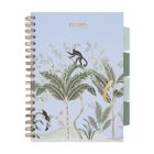 Strigo, Pads, kołozeszyt B5, 100 kartek, kratka, Afryka, Pastel, niebieski, 1 szt.