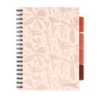 Strigo, Pads, kołozeszyt B5, 100 kartek, kratka, Floral, beżowy, 1 szt.